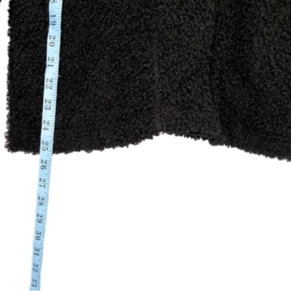 J. JILL Jacket Plush Teddy Fleece Zipper Black Long Sleeve Women's Size… - Picture 9 of 15